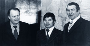 Слева направо: С.Р.Раудсепп, Г.Г.Демидов, Д.П.Буханцов