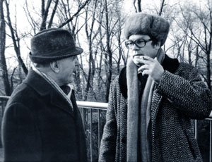  И.В.Рехлов (слева) и Э.П.Тараканов. Село Шушенское. Сентябрь 1969 г